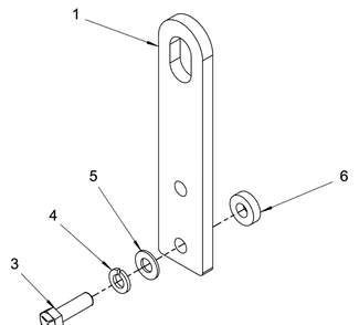 Engine Group - Lift Eye And Belt Diagram and Parts List for 076355-03  Briggs and Stratton Generator